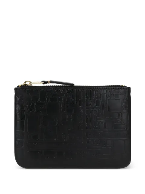 Comme Des Garçons Wallet porte-monnaie en cuir embossé 