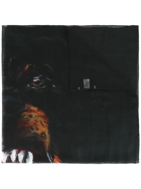 Givenchy pashmina con estampado de rottweiler 