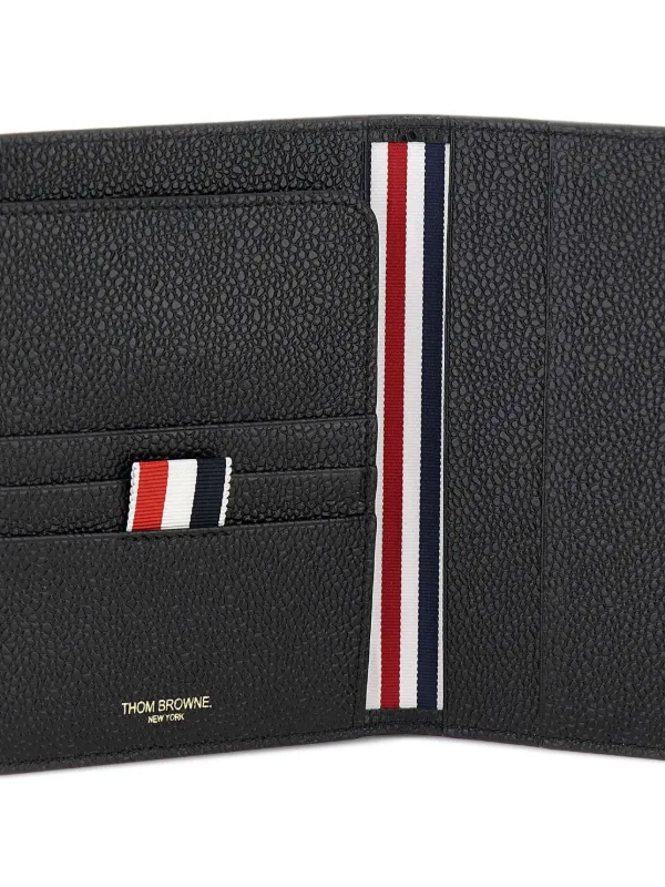Thom Browne pebbled-leather Passport Holder | Black | FARFETCH