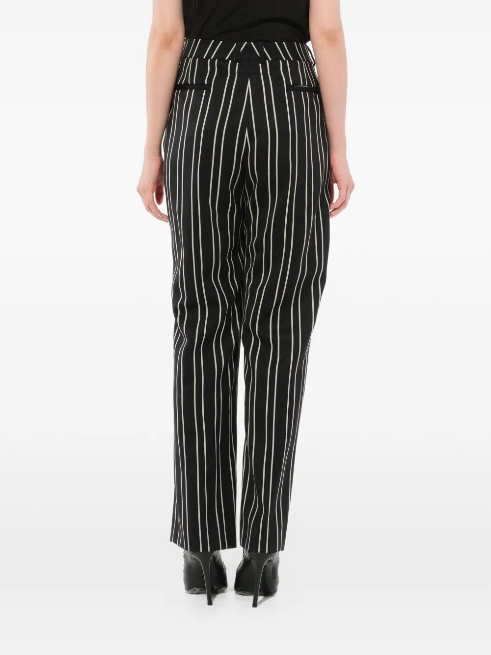 Givenchy monochrome stripe trousers Zwart