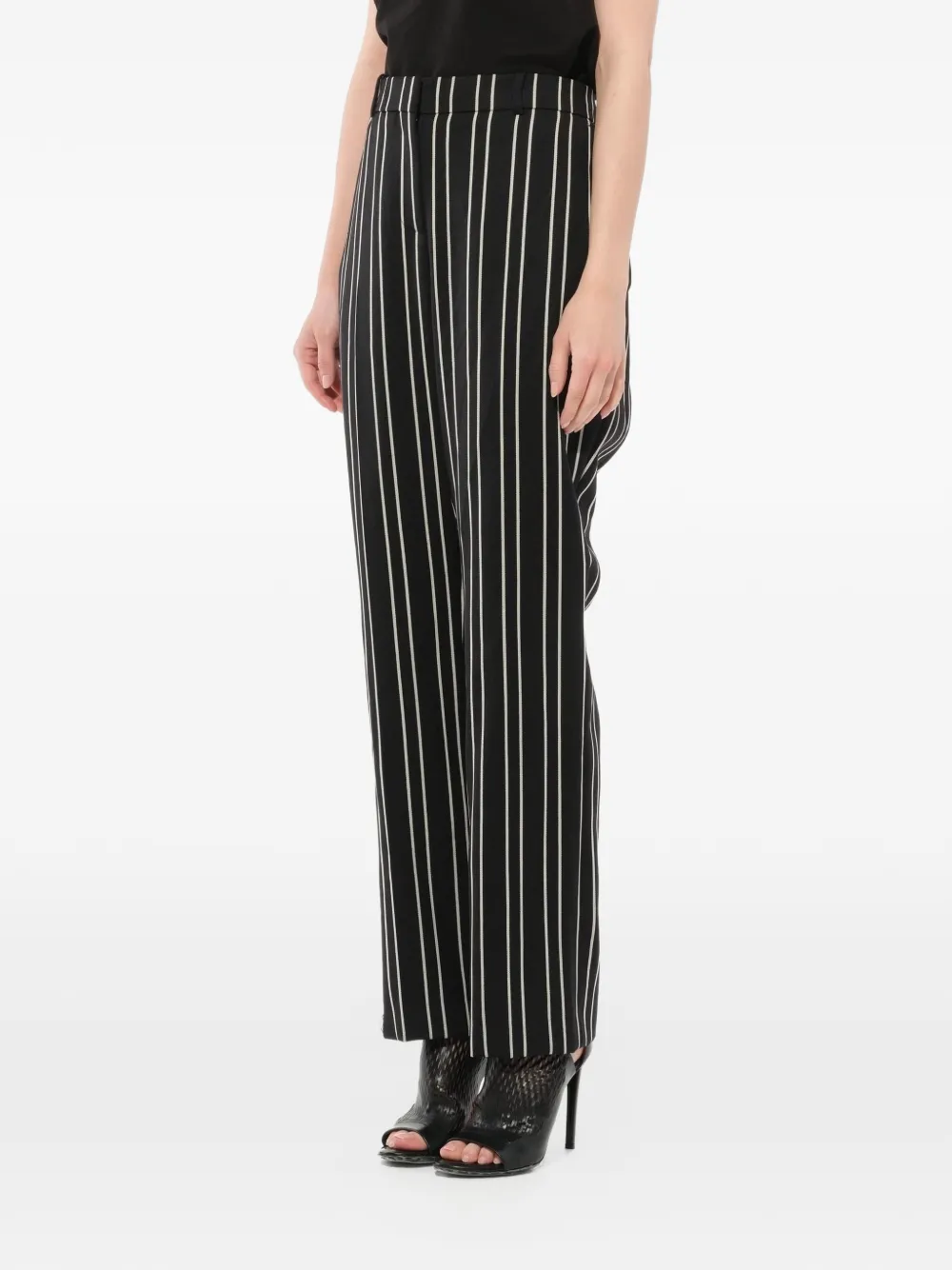 Givenchy monochrome stripe trousers Zwart