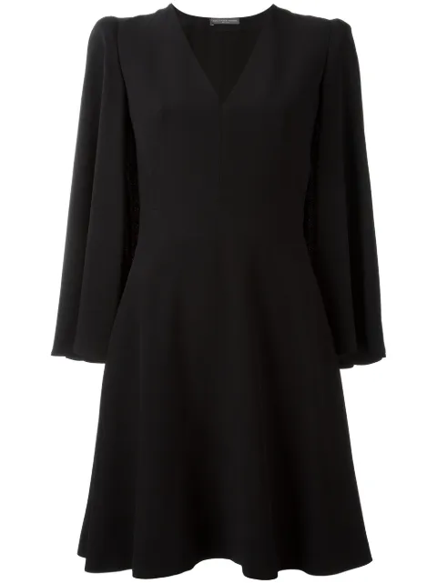 Alexander McQueen flared cape dress