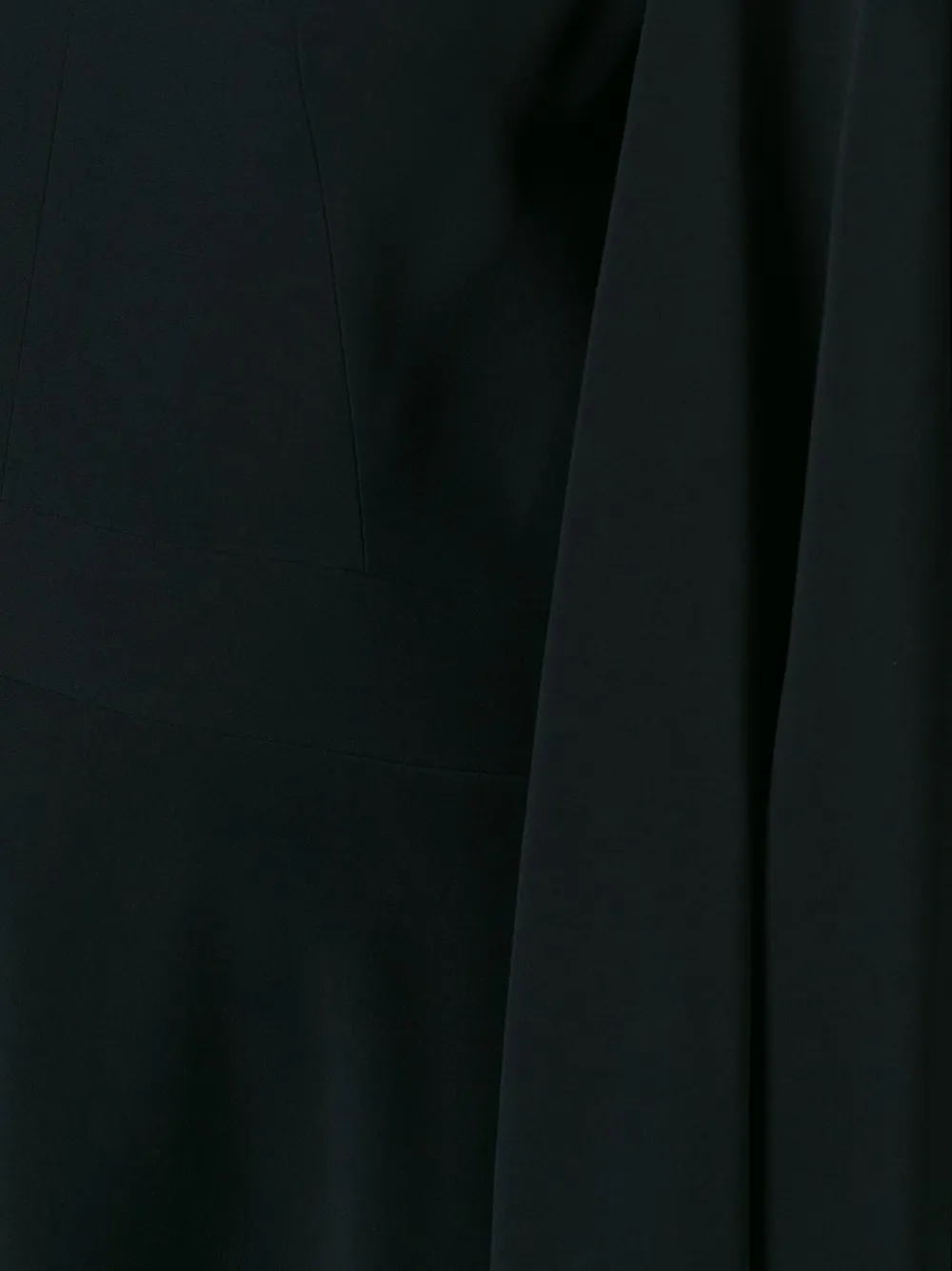 Alexander McQueen flared cape dress Zwart