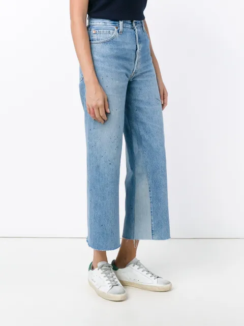 levi's cropped flare jeans