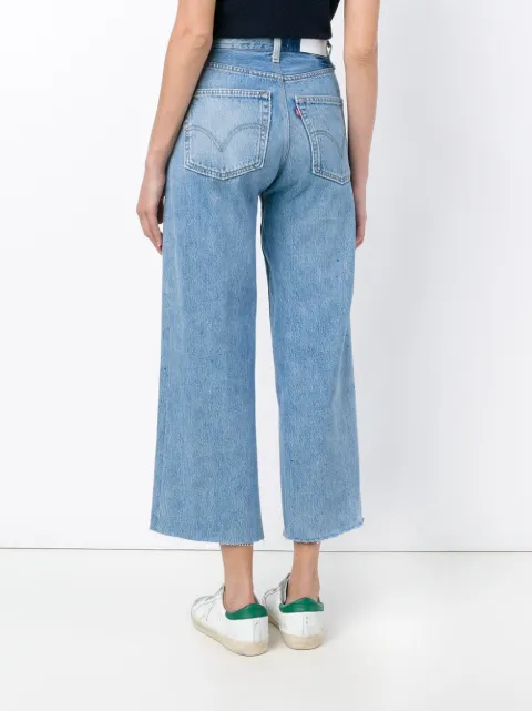 levi's cropped flare jeans