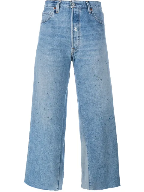 levi's cropped flare jeans