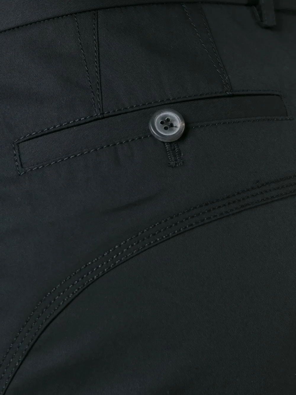Lanvin tapered leg trousers Zwart