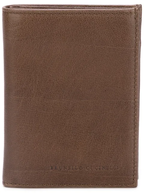 Brunello Cucinelli embossed logo wallet