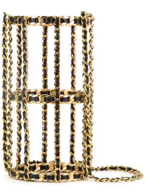 CHANEL chain cage shoulder bag Women