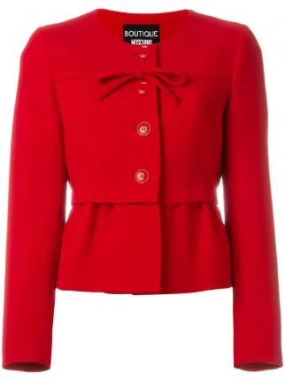 form selecting for mos Smets  Fitted Jacket  Bow Moschino   Front Farfetch.com Boutique