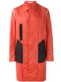 Helmut Lang Pre-Owned colour block coat - Red