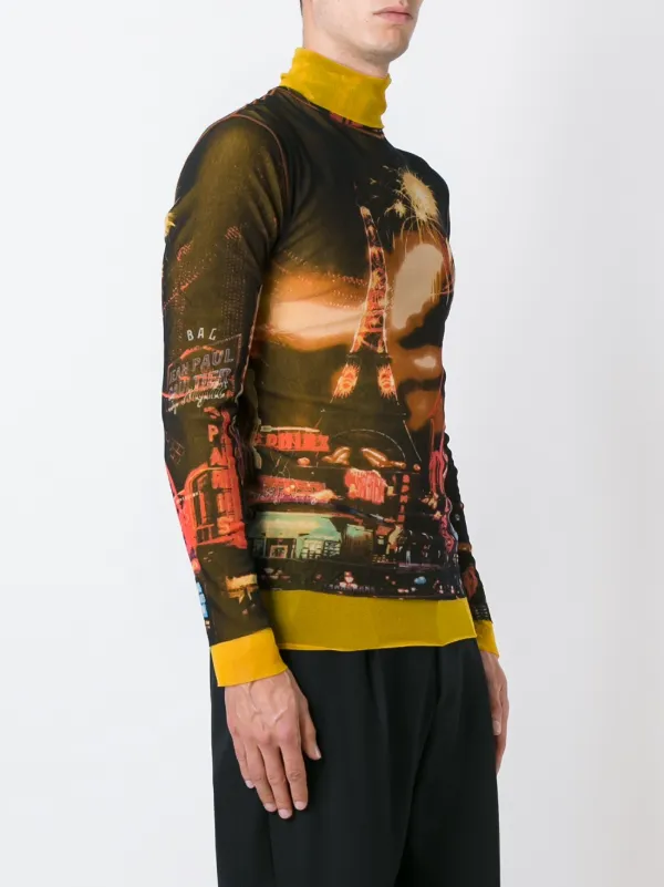 Jean Paul Gaultier Pre-Owned Paris Print Top | Multicolour