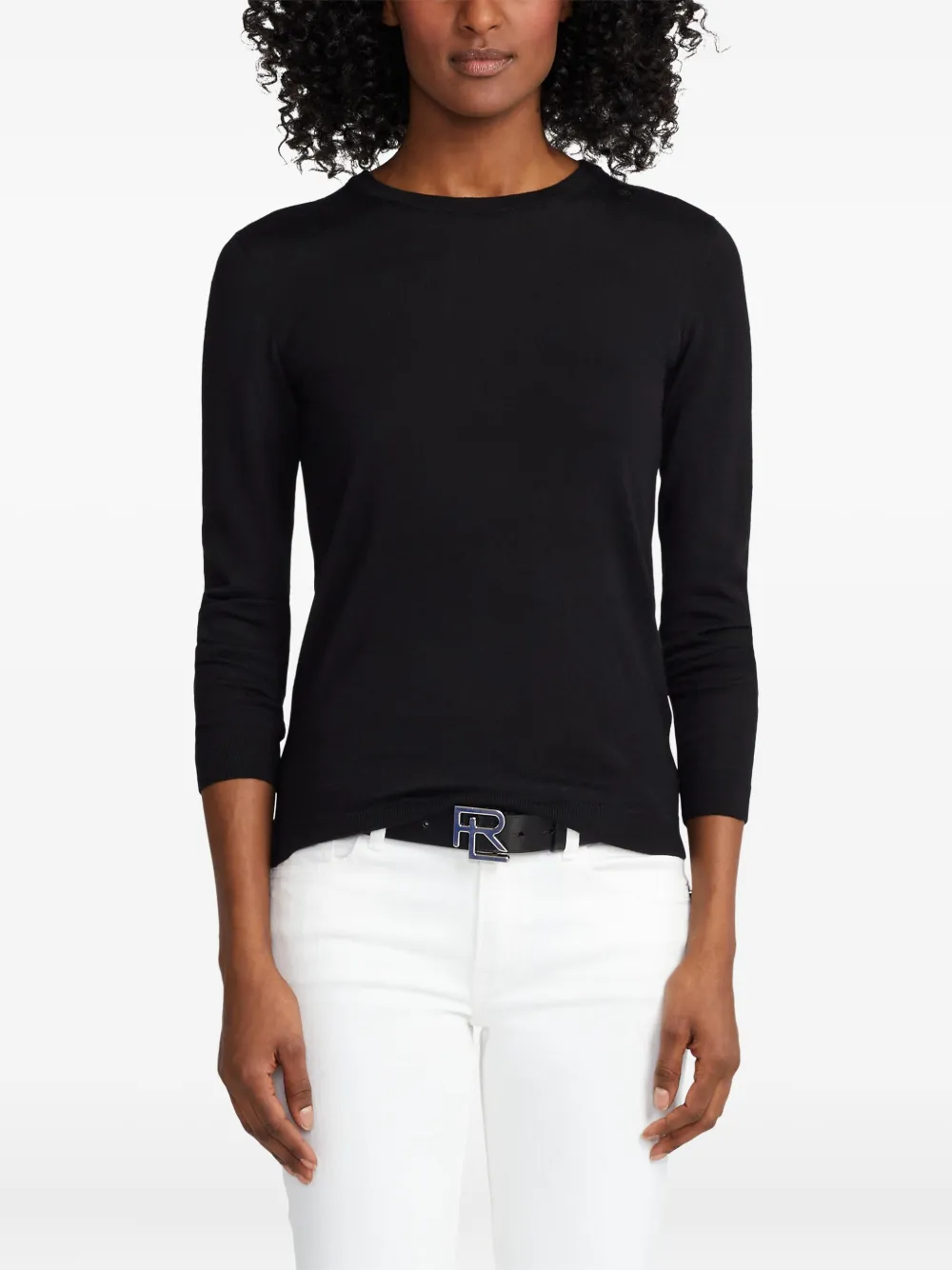 Ralph Lauren Collection crew neck sweater Zwart