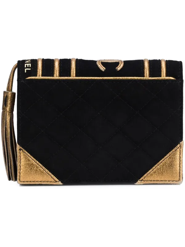 CHANEL Pre-Owned ブック型クラッチバッグ | ブラック | FARFETCH JP