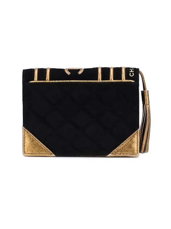 豪華で新しい ブック型クラッチバッグ Pre-Owned CHANEL | JP FARFETCH | ブラック バッグ