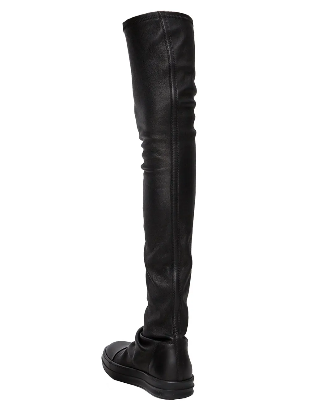 Rick Owens thigh high sneaker boots Black