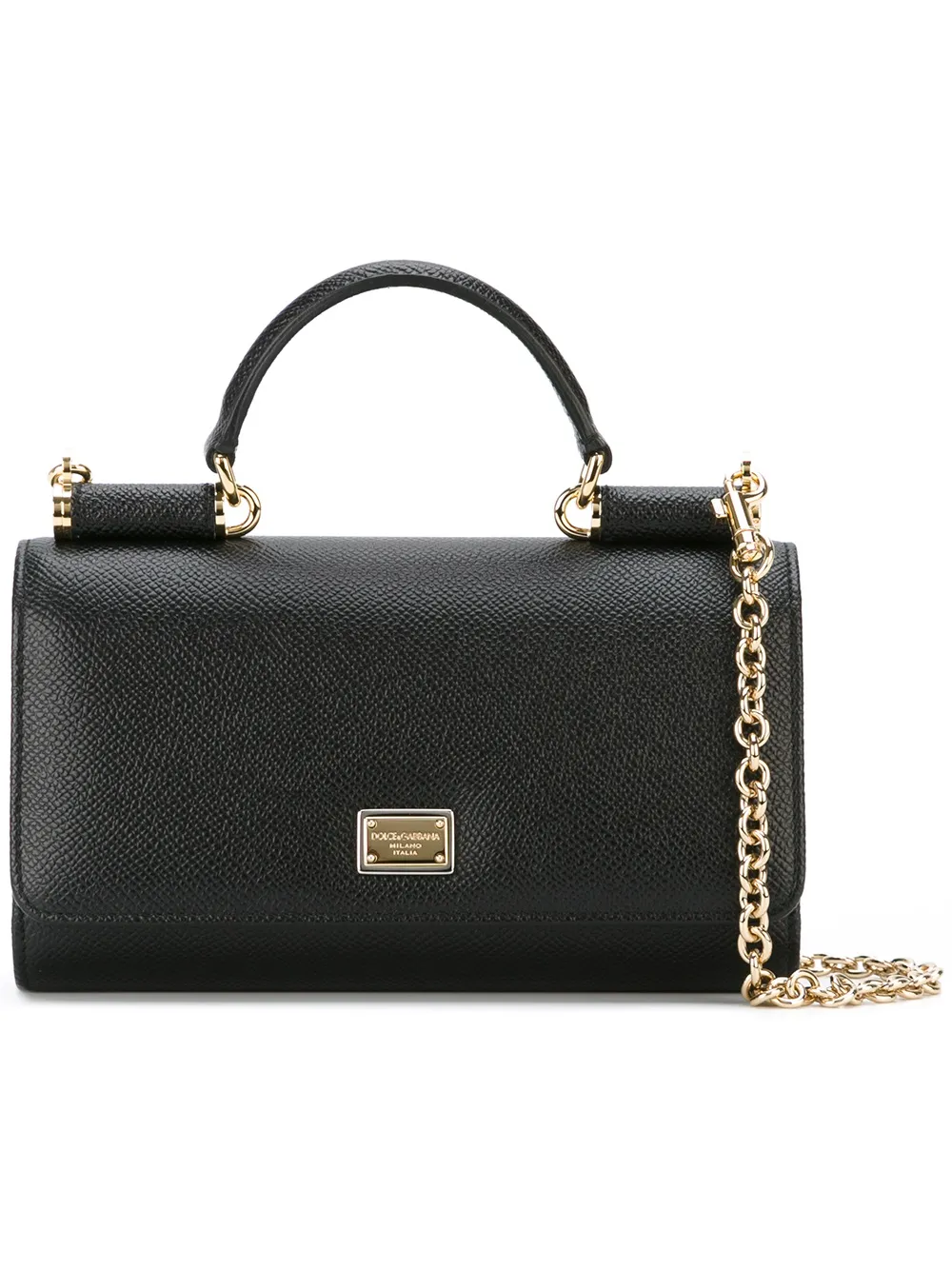 Dolce & Gabbana mini Von wallet crossbody bag Zwart
