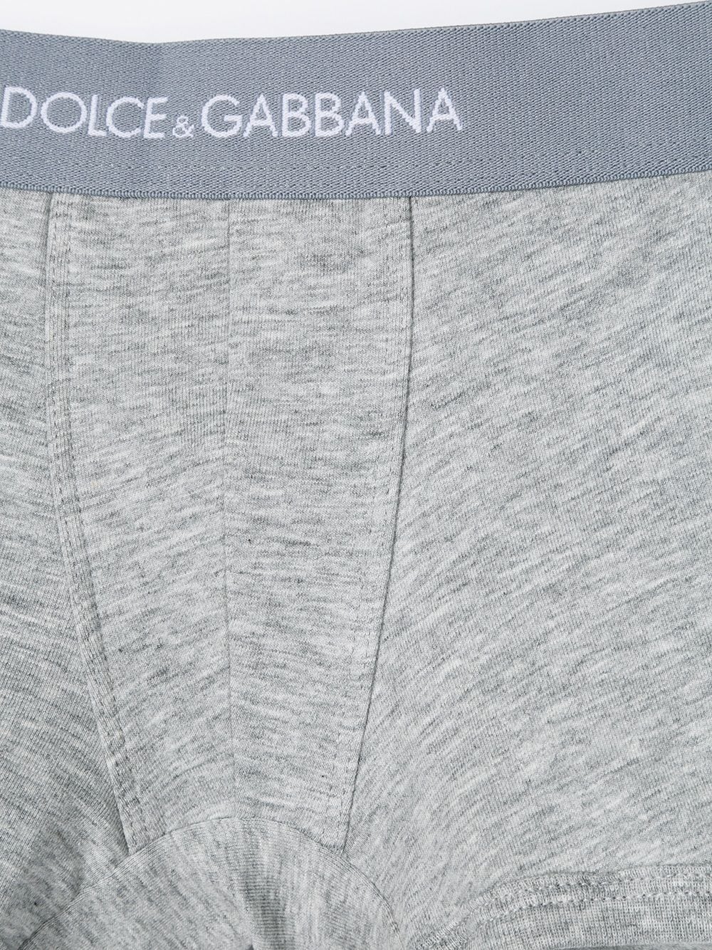 Shop Dolce & Gabbana Logo Boxer Shorts In Grey