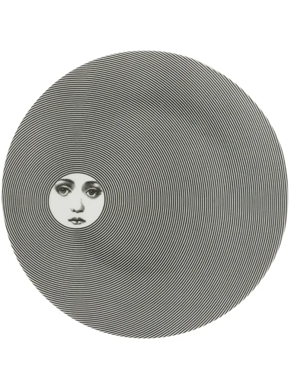 Fornasetti ストライププリント プレート | ブラック | FARFETCH JP