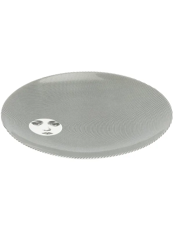 Fornasetti ストライププリント プレート | ブラック | FARFETCH JP