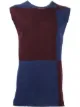Image 1 of Comme Des Garçons Pre-Owned colour block knit top