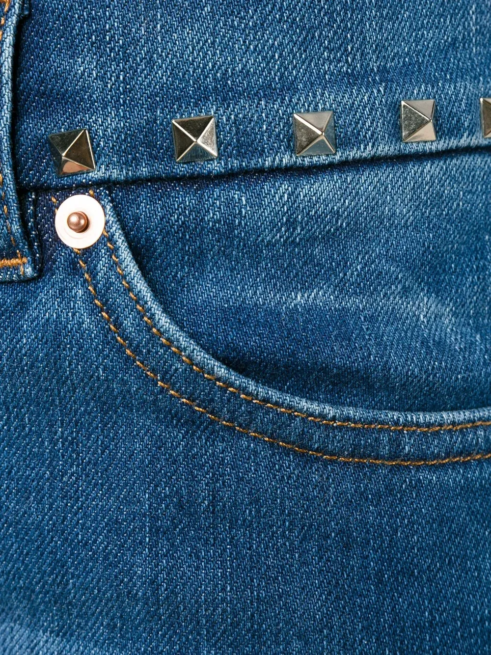 Valentino Garavani Rockstud flared jeans Blauw