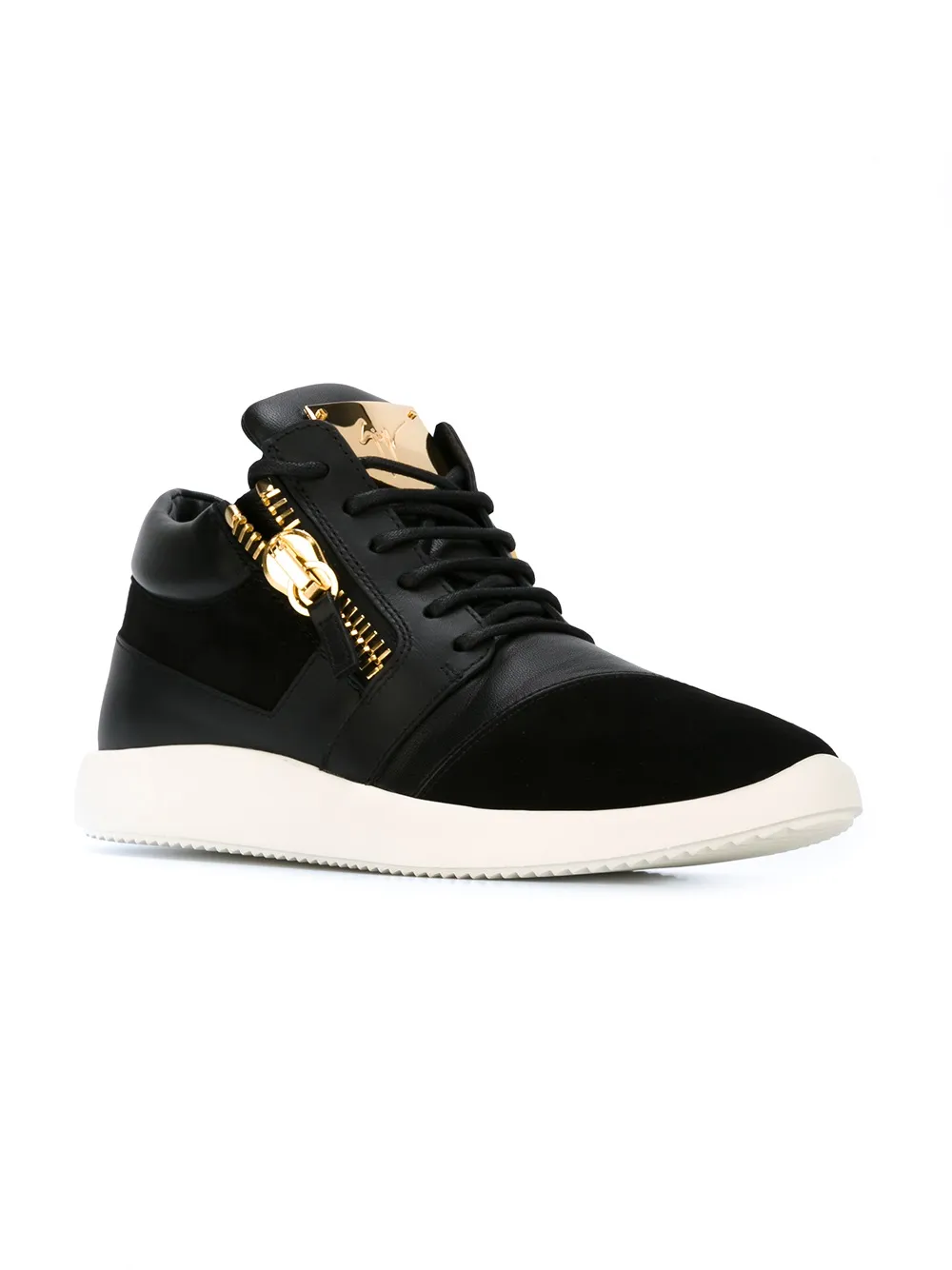 Giuseppe Zanotti 'Runner' mid-top sneakers - Zwart