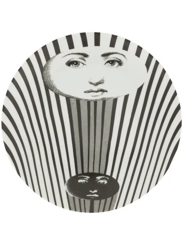 Fornasetti シュレアリストプリント プレート | ブラック