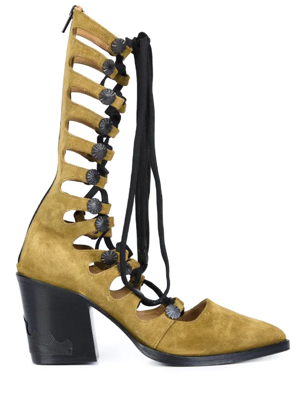 gladiator booties heels