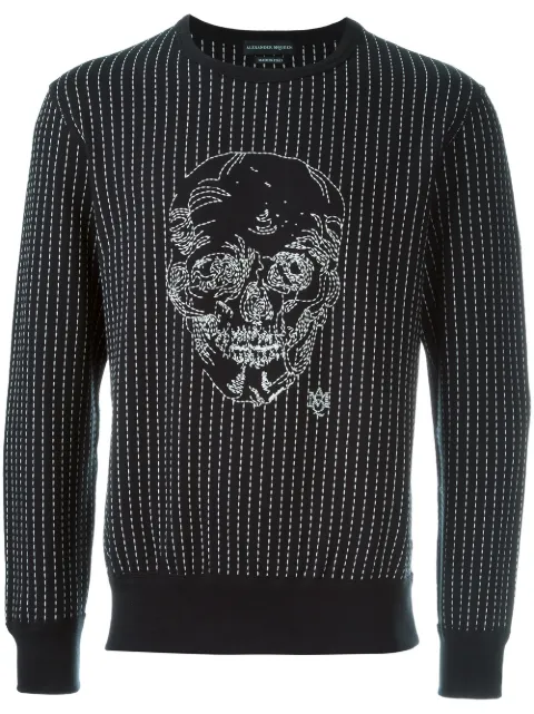 Alexander McQueen stitched skull sweatshirt