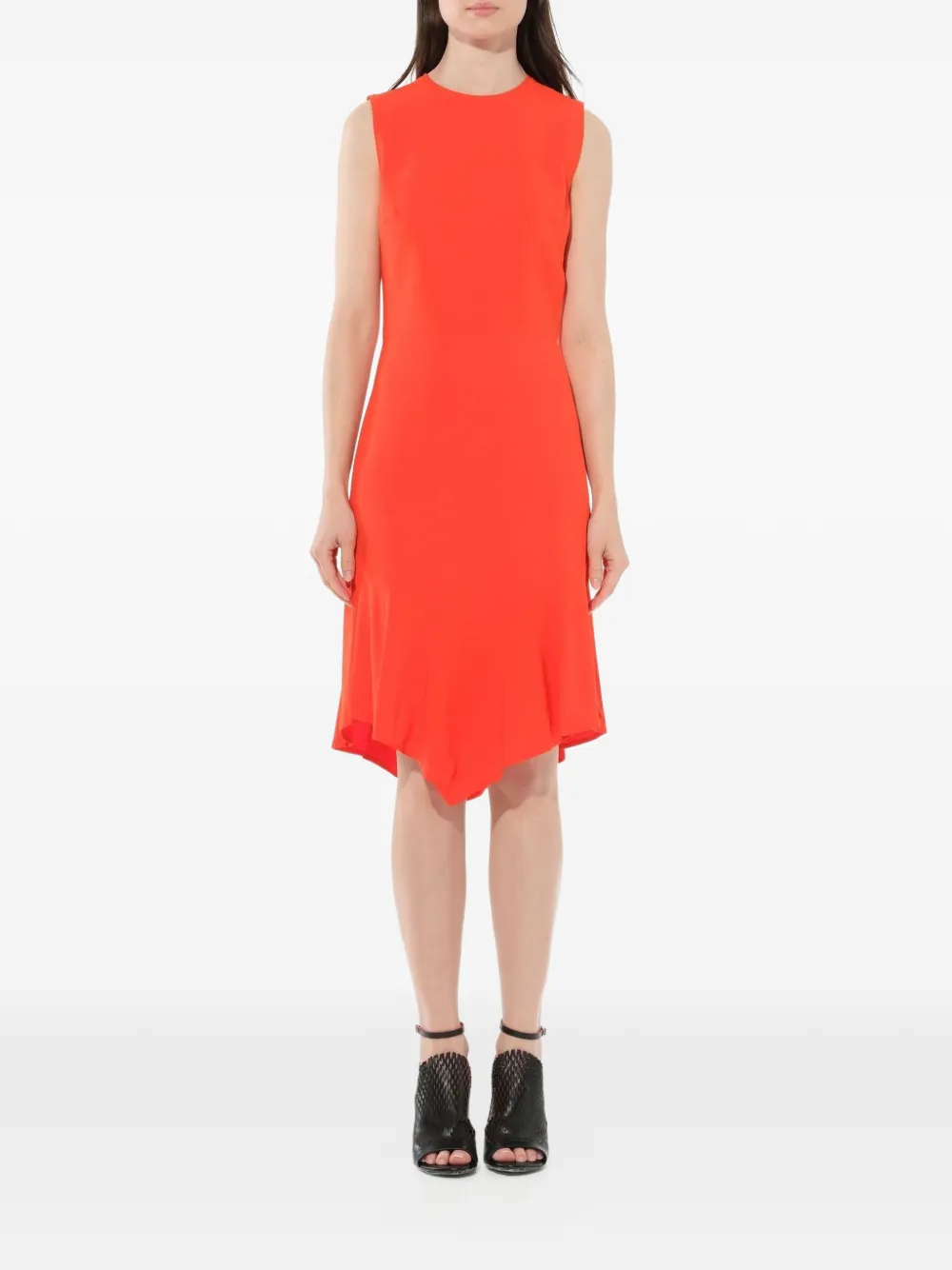 Givenchy sleeveless asymmetric hem dress - Yellow