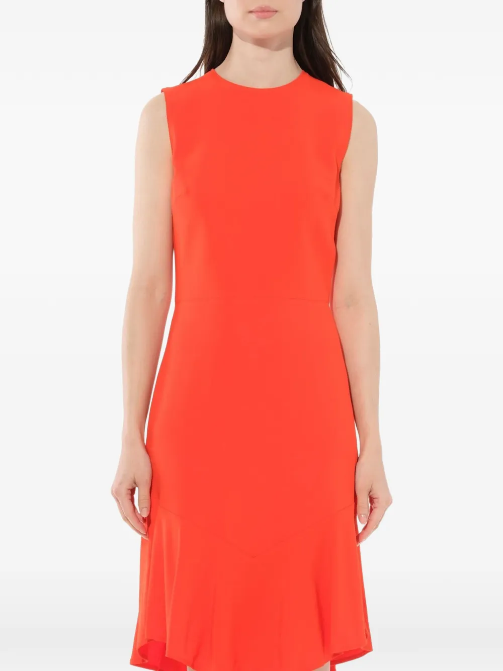 Givenchy sleeveless asymmetric hem dress Geel