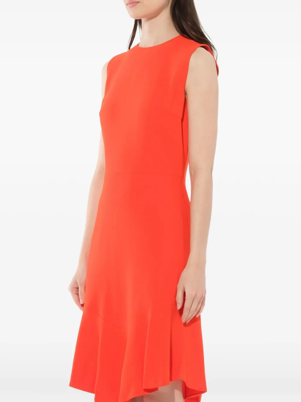 Givenchy sleeveless asymmetric hem dress Geel