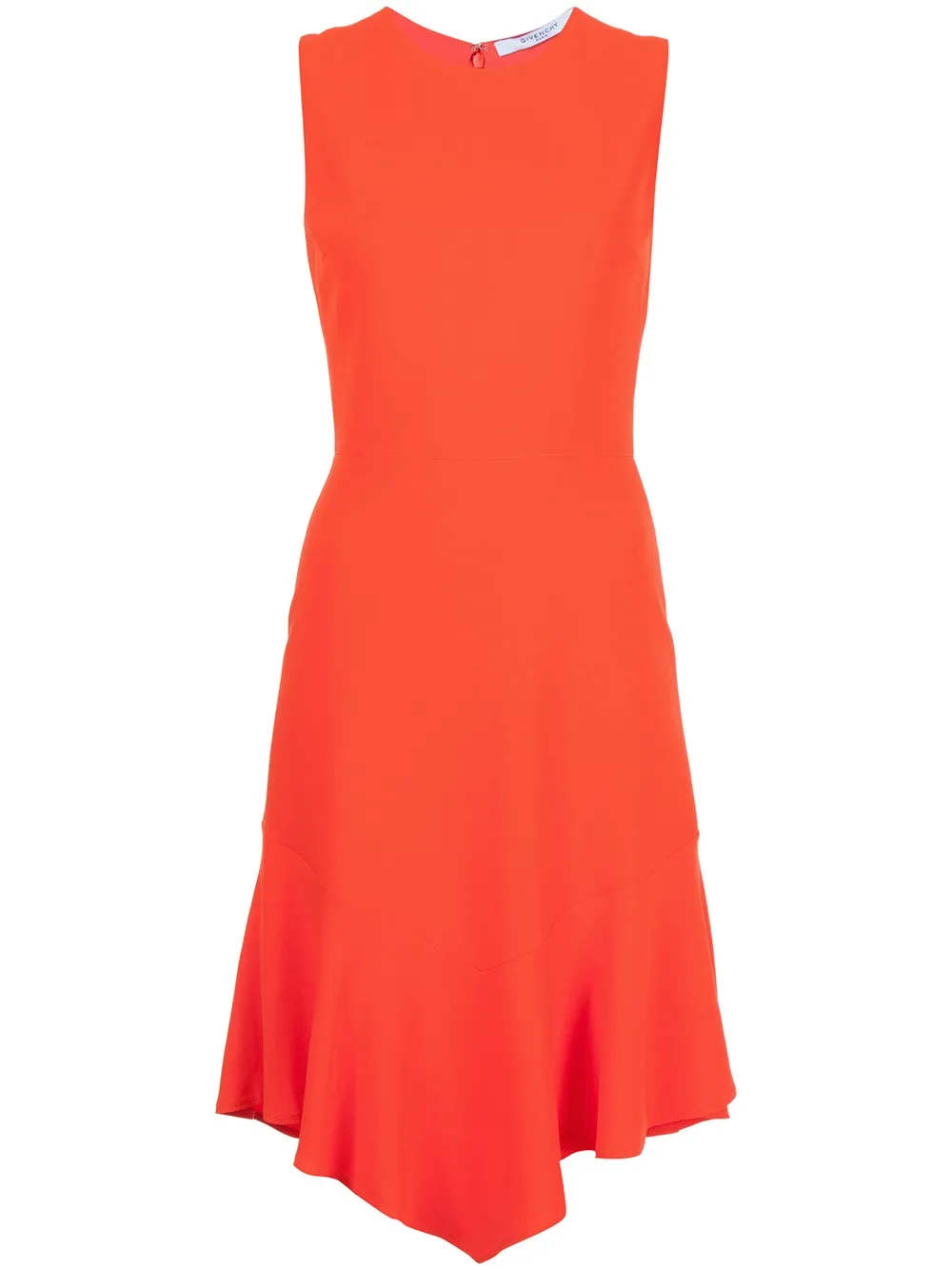 Givenchy sleeveless asymmetric hem dress - Giallo
