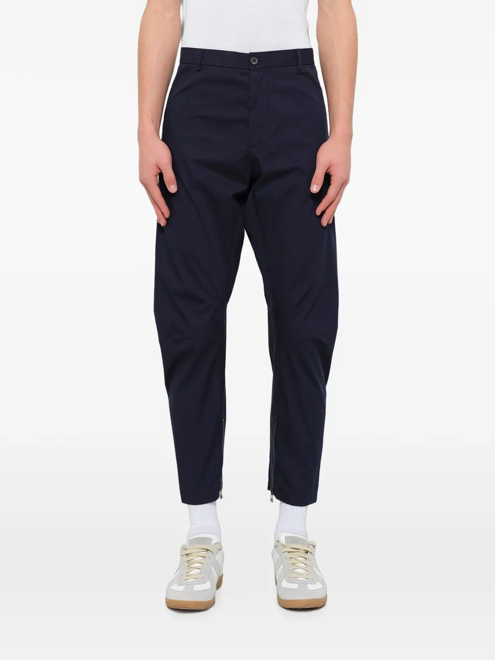 Lanvin slim-fit biker pants - Blu