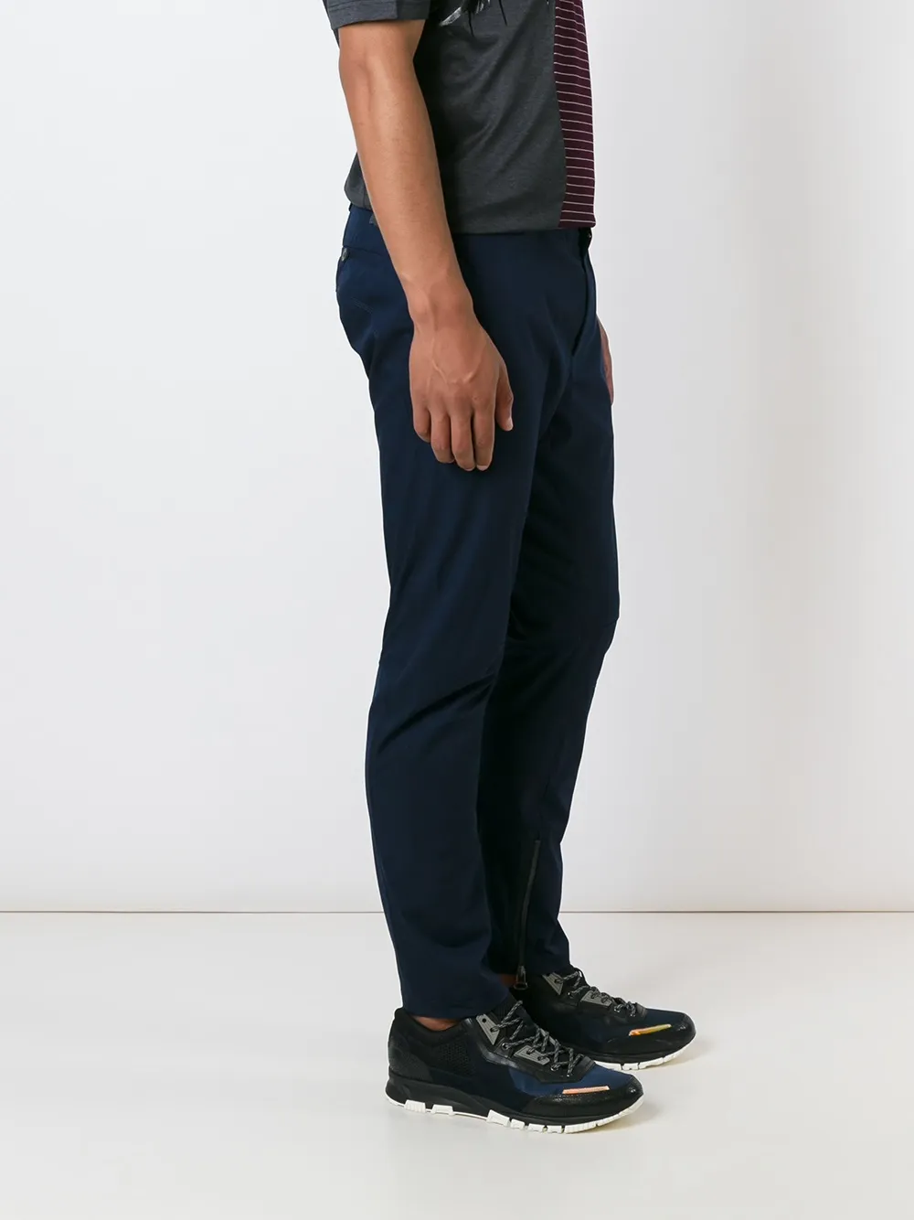 Lanvin slim-fit biker pants Blauw