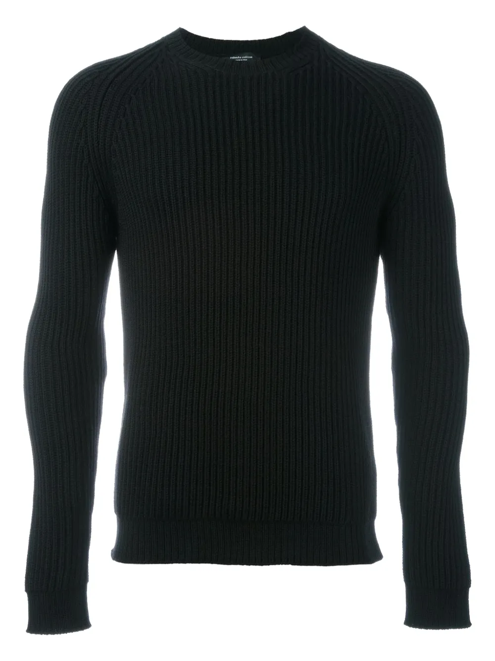 Roberto Collina Gerippter Pullover - Schwarz