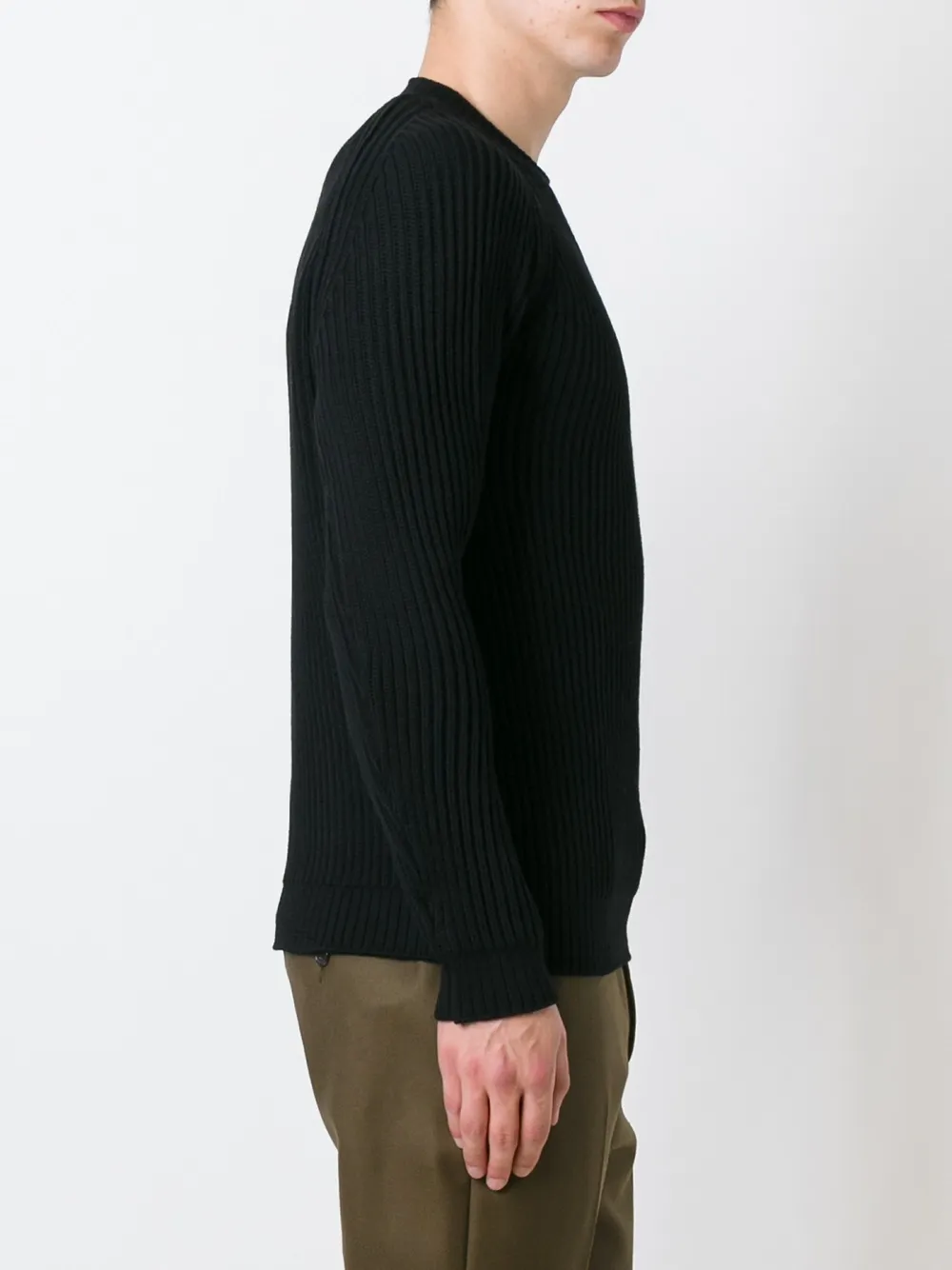 Roberto Collina Ribbed Jumper In Black