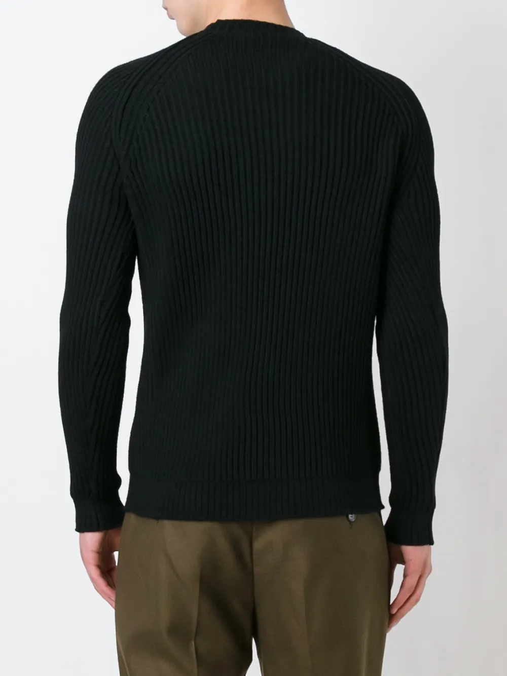 Roberto Collina Ribbed Jumper In Black