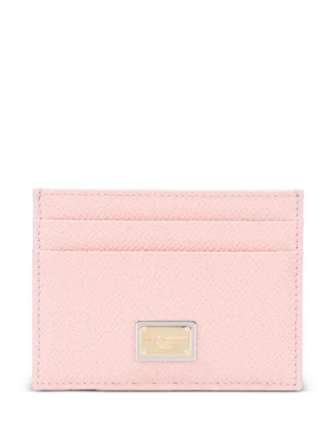 Dolce & Gabbana Dauphine leather cardholder