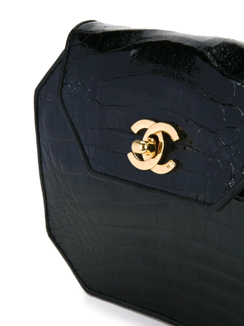 CHANEL Pre-owned Octogonal Shoulder Bag In Black