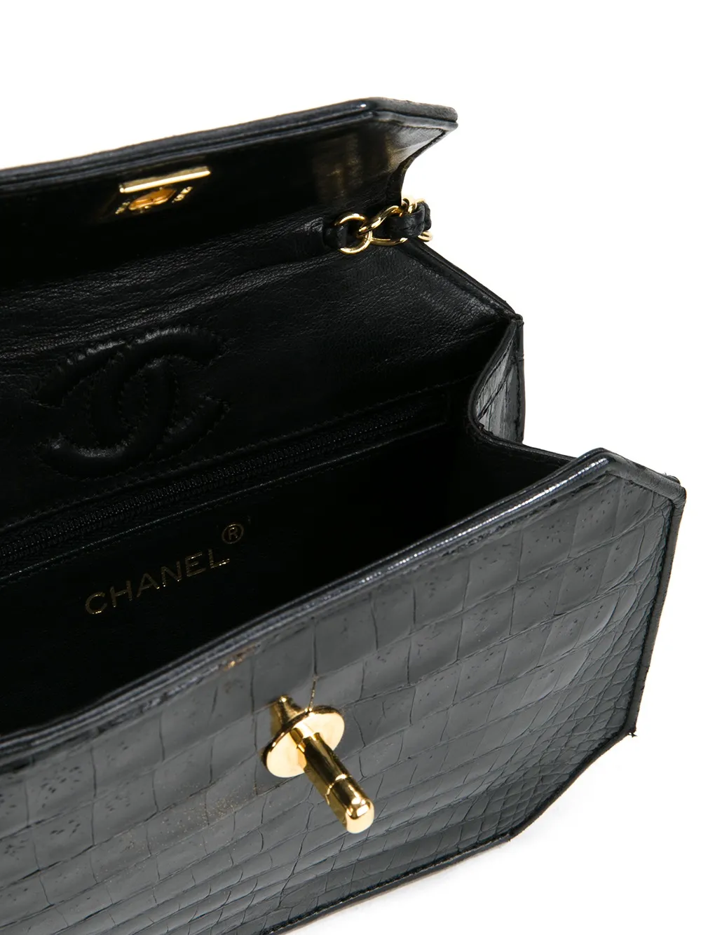 CHANEL Pre-Owned Octogonal Shoulder Bag | Black | FARFETCH