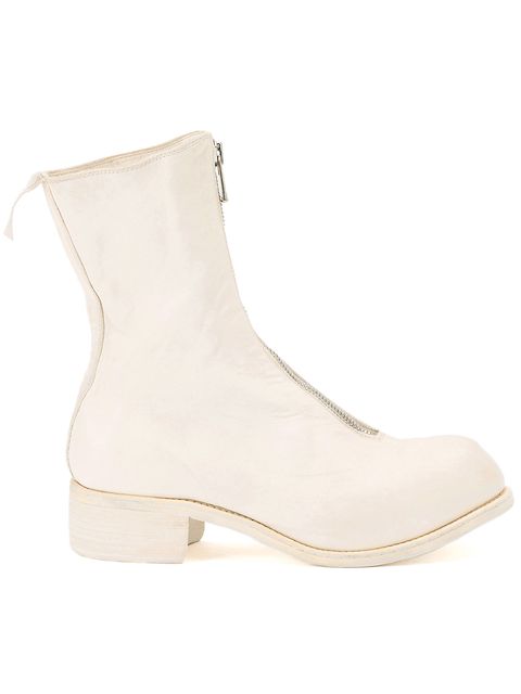 Guidi front-zip ankle boots