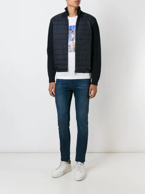 moncler knitted sleeve jacket
