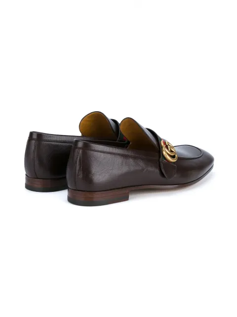 gucci donnie web leather loafer