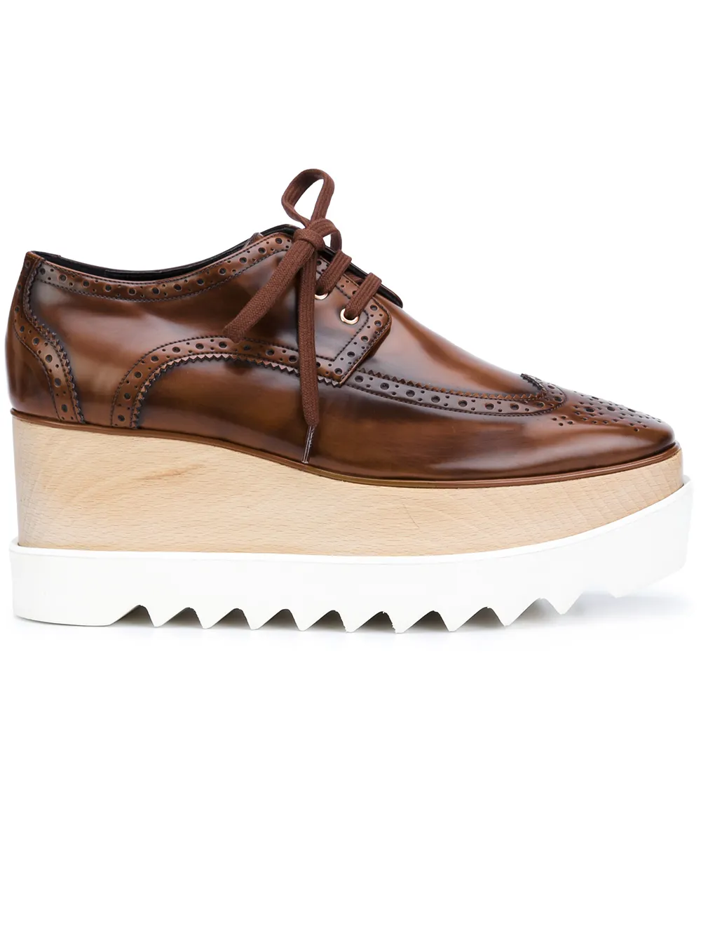 Stella McCartney Brown Elyse 80 Platform Brogues - Tendenza classica, vale la pena avere Stella McCartney Brown Elyse 80 Platform Brogues - Tendenza classica, vale la pena avere