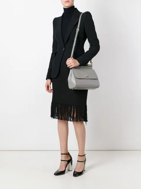 Shop Dolce & Gabbana medium Sicily shoulder bag with Express Shop Dolce & Gabbana medium Sicily shoulder bag with Express