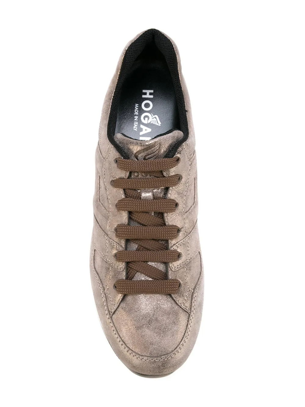 Hogan panelled sneakers Metallic
