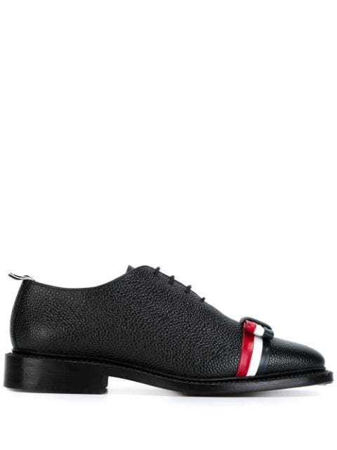 Thom Browne Wholecut tricolour bow shoe