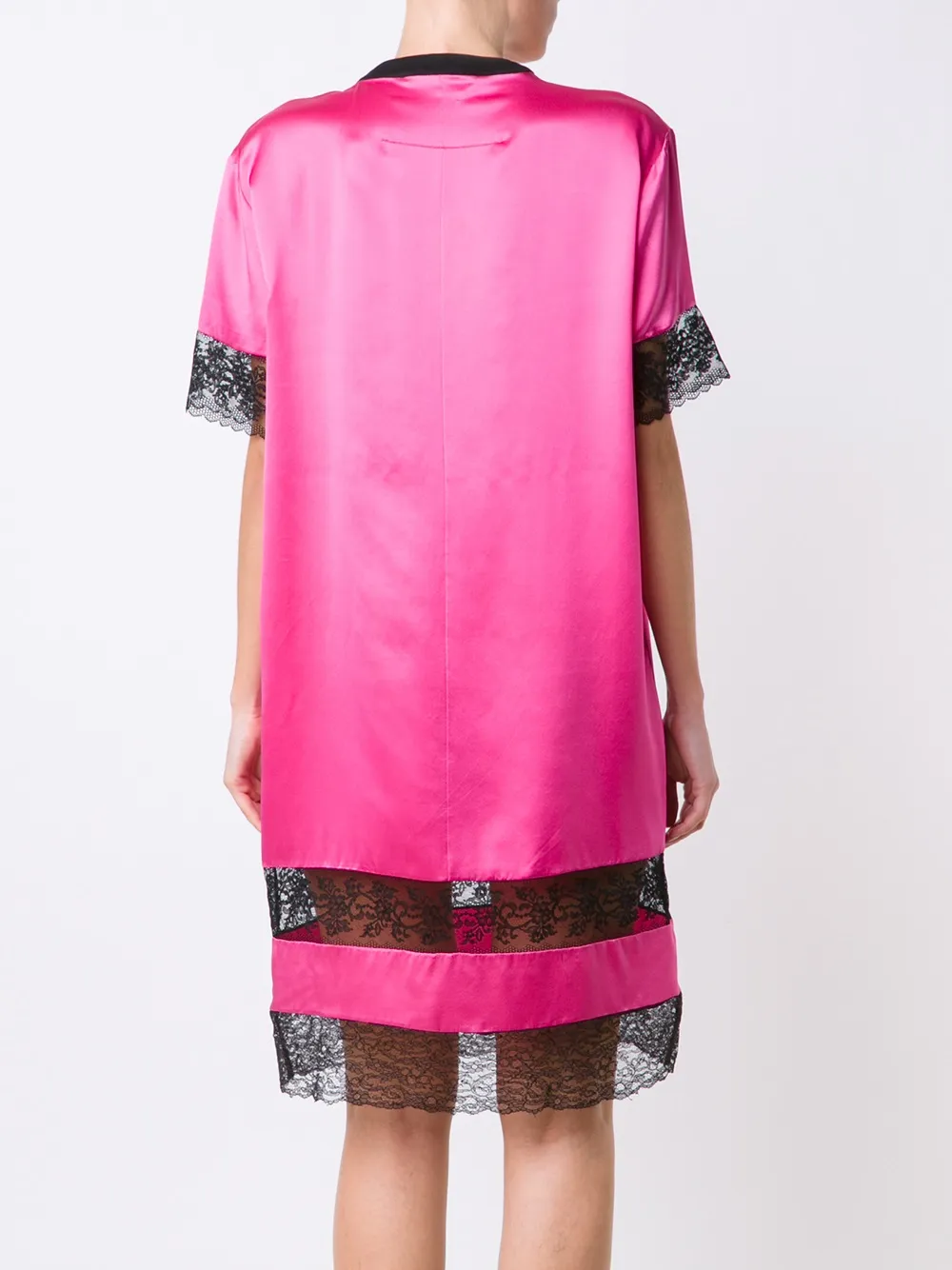 Givenchy overhemdjurk met kanten vlakken Roze